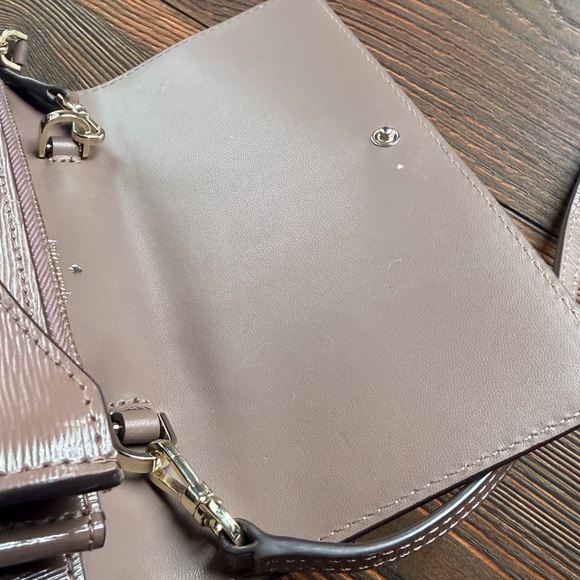 kate spade Blush Pink Leather Crossbody with Gold Plaque - Picture 14 of 16